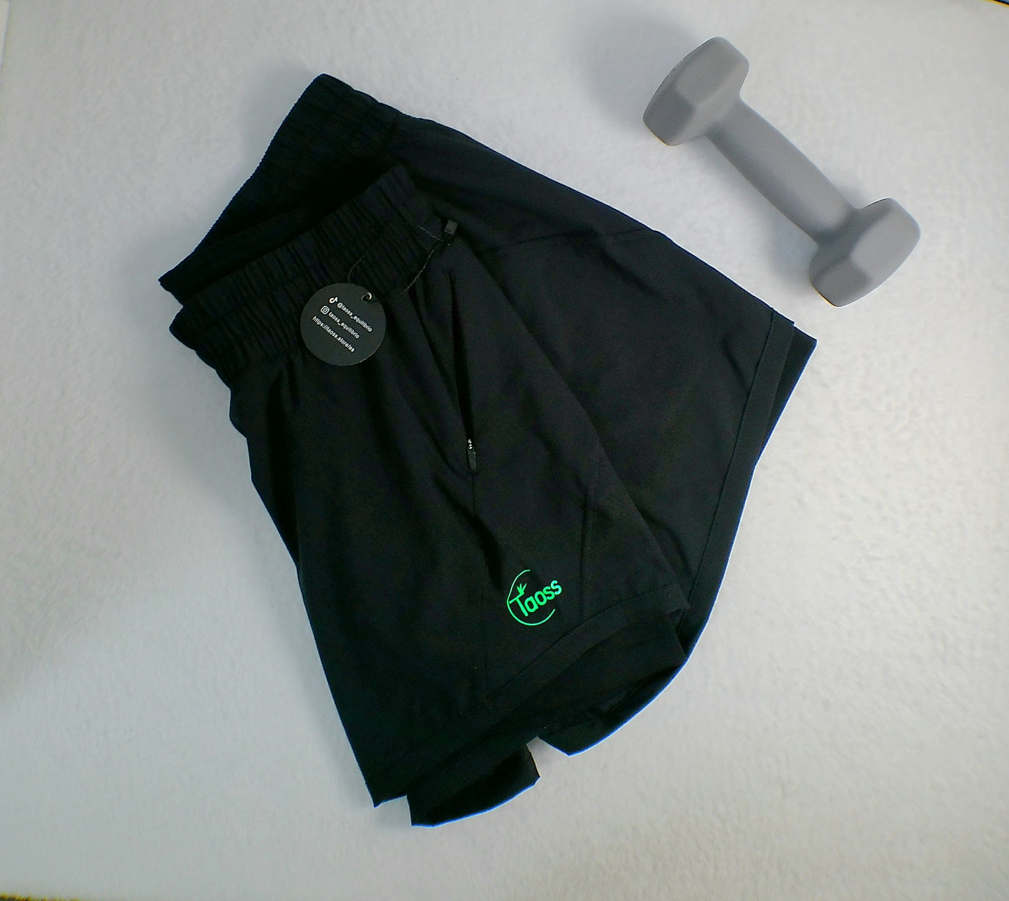 Short Taoss con Bolsillo Doble Capa Entrenamiento